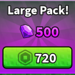 Roblox | Large Pack -500Gemstone | 720 Robux | Game: Mini War