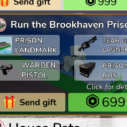 Roblox | Run the Brookhaven Prison | | Brookhaven RP | Gamepass | 699 Robux | Game: Other