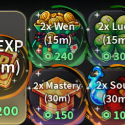 Slayers 2 | 2x exp wen mastery souls luck boost | 990 Robux