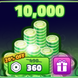 SpongeBob Tower Defense | 10000 Coin | 360 Robux