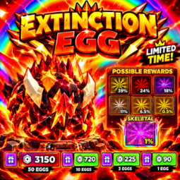 Steal an Egg | 50 extinction egg superfast delivery | 3499 Robux