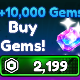 Roblox | Anime Dungeons > +10,000 Gems | 2199 Robux | Game: Other