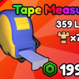 Roblox | Gym Star Simulator > Tape Measure | 1999 Robux | Game: Other
