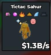 BS11900 Tictac Sahur With John Pork OG Traits Gold 1.3B/s