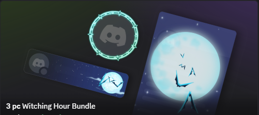 Witching Hour Bundle ( Avatar + Nameplate + Profile Effect )🔥Cheap Decoration $12.99