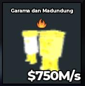 BS12072 Garama and Madundung Fire Trait Divine 750M/s