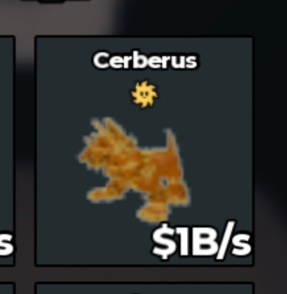 BS12107 Cerberus Sun Trait Gold 1B/s