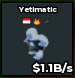 BS12174 Yetimatic With Indonesian Traits 1.1B/s