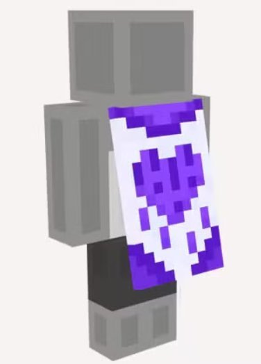 Purple Heart Cape ☑️ JAVA & BEDROCK ☑️ Twitch Drops
