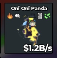 BS12257 Oni oni panda Eclipse 1.2B/s