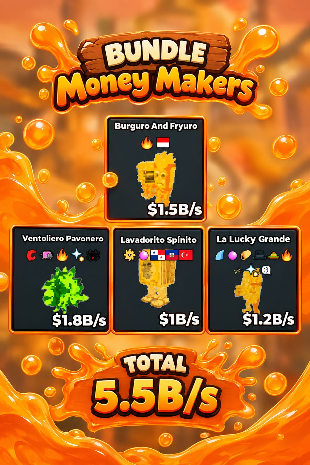 BS12274 Bundles Money Makers Total Income 5.5B/s