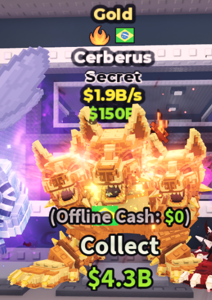 GOLD CERBERUS 1.9B/S (BRAZIL + FIRE) – STEAL A BRAINROT – FAST DELIVERY & TRUSTED #K5WF9R