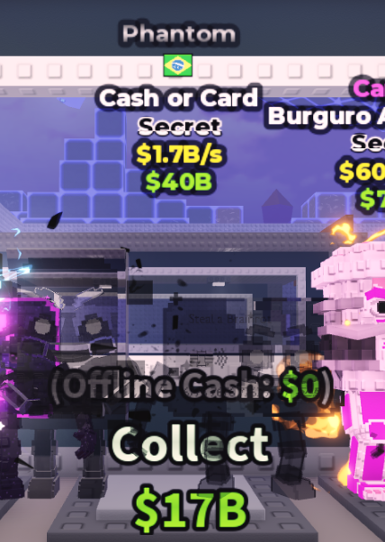 PHANTOM CASH OR CARD 1.7B/S (BRAZIL) – STEAL A BRAINROT – FAST DELIVERY & TRUSTED #C9VM5X