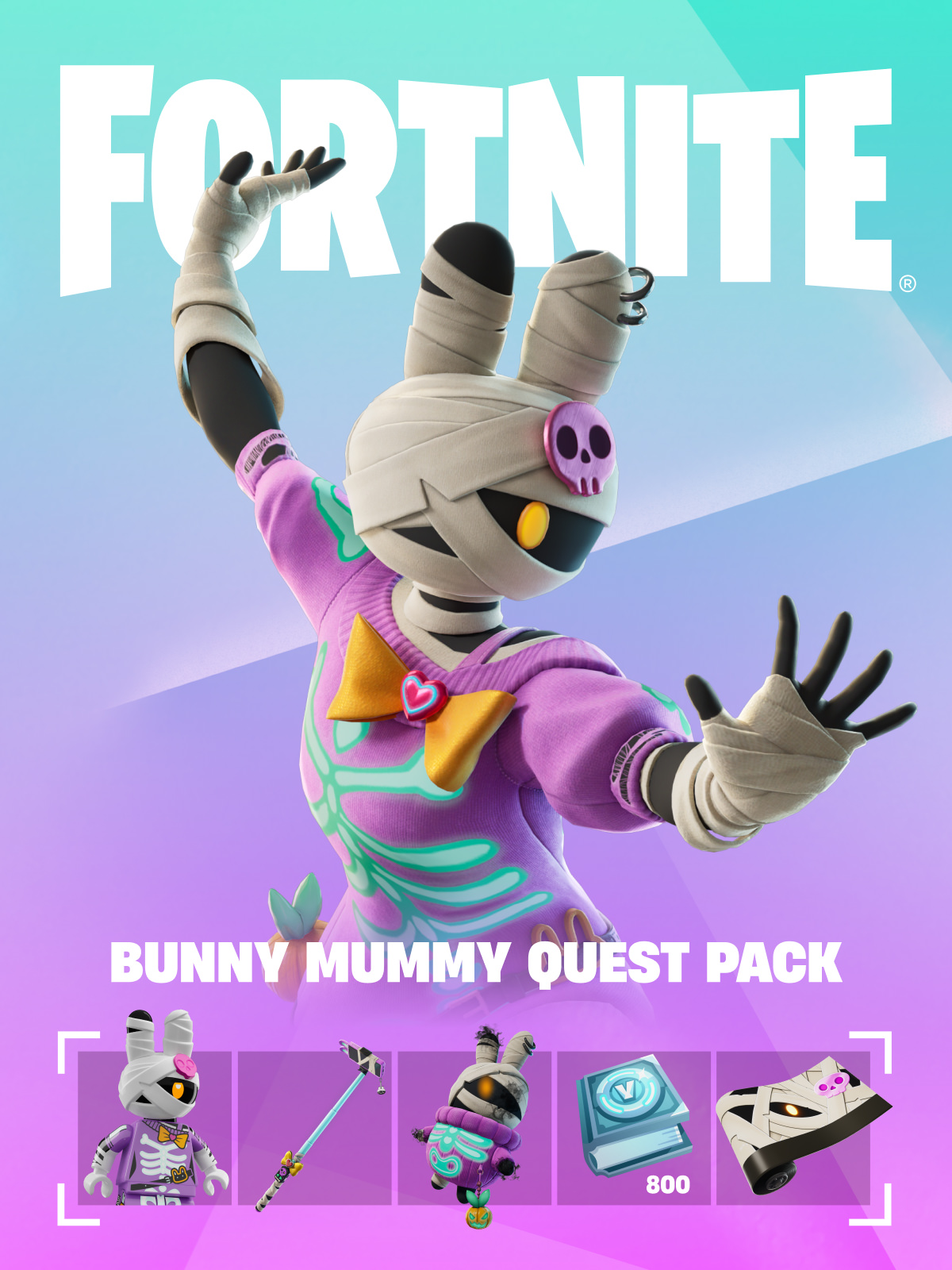 Bunny Mummy Quest Pack 🐰Any platform🐰TURKEY Region▪️800 Vbuck