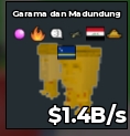 BS12296 Garama and Madundung Gold Clean+ Country Flag Gold 1.4B/s