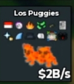 BS12308 Los Puggies Lava 2B/s | FAST DELIVERY
