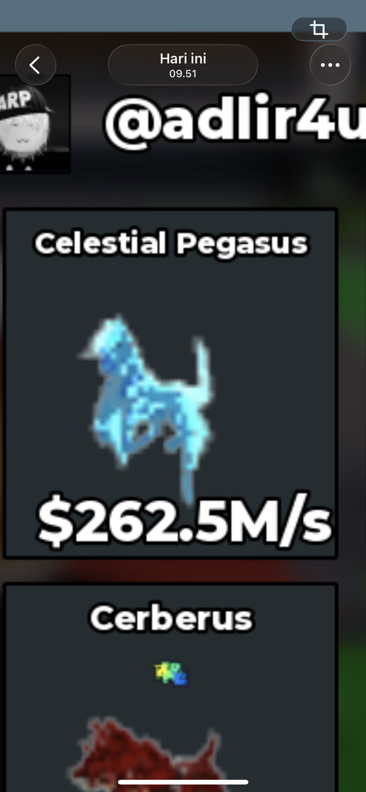 BS12328 Celestial Pegasus Diamond 262.5M/s