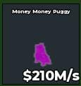 BS12354 Money Money Puggy Rainbow 210M/s