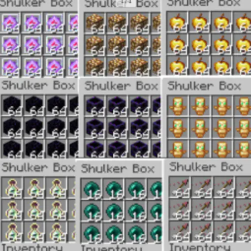 9x Full Shulker Stash Filler Combat