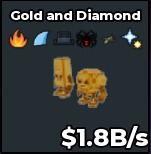 BS12435 Gold and Diamond Gold 1.8B/s
