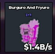 BS12452 Burguro and Fryuro Candy 1.4B/s