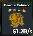 BS12466 Bearito Cabinito Gold 1.2B/s