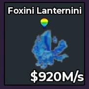 BS12467 Foxini Lanternini WITH SUPER RARE TRAIT BALON RAINBOW Diamond 920M/s