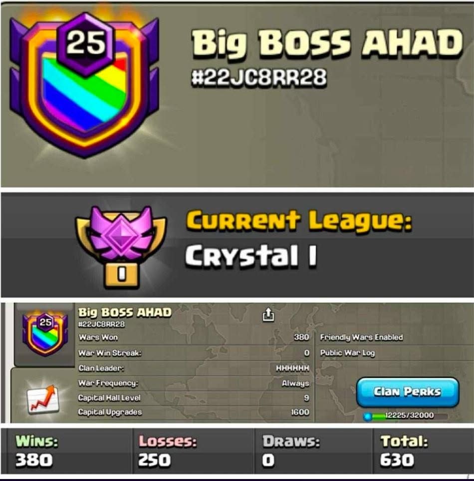 Clan level 25💥