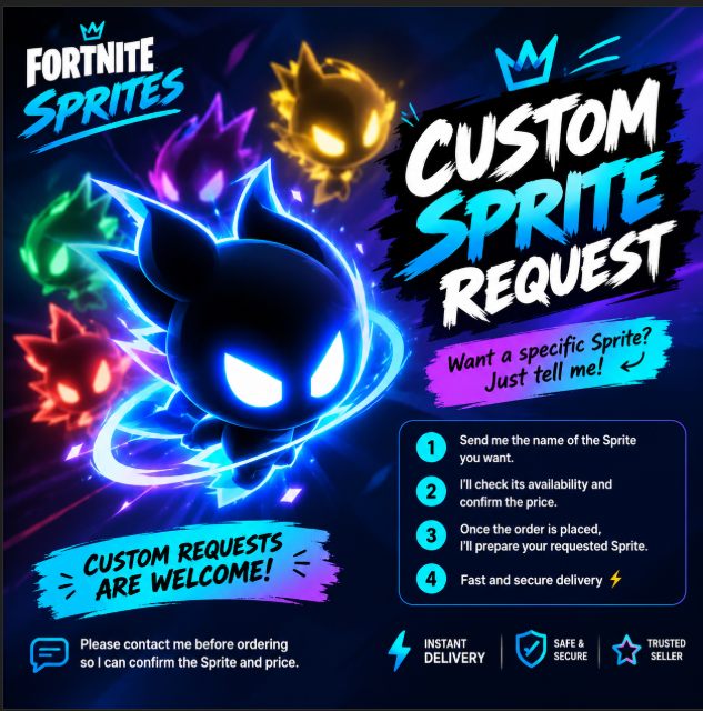 🔥 Custom Sprite Request 🎨 | Choose Your Sprite | Fortnite Sprites