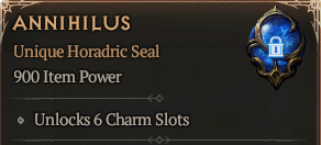 Annihilus *1 random‑rolled affixes