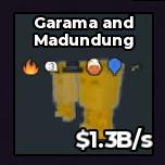BS12575 Garama and Madundung GOLD WITH GRANNY BLUE BALLOON TRAIT 1.3B/s