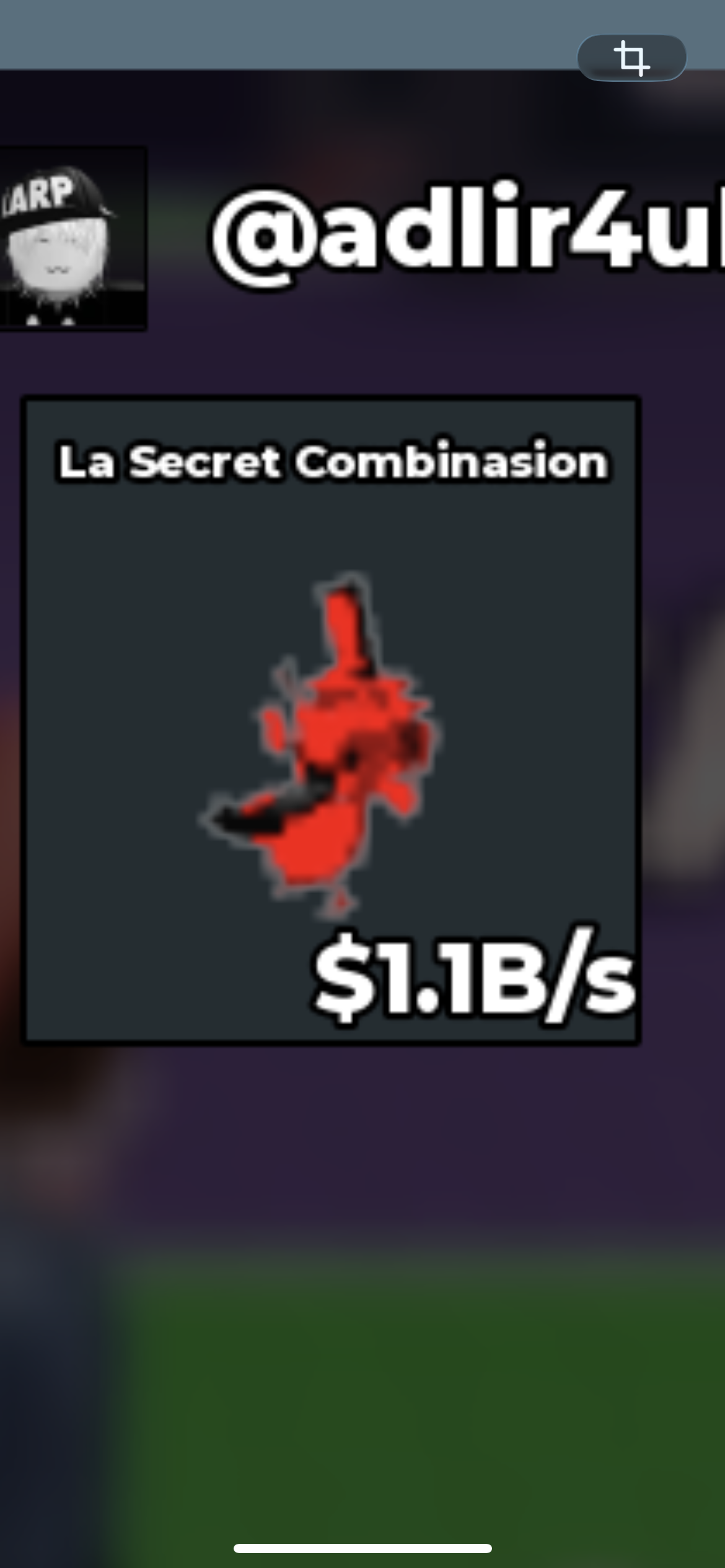 BS12579 La Secret Combinasion Cursed 1.1B/s