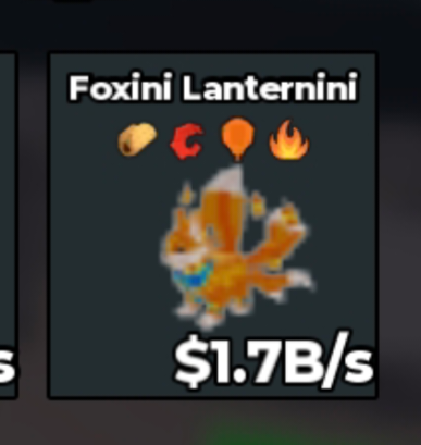 BS12586 Foxini Lanternini 1.7B/s