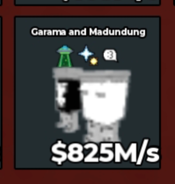 BS12600 Garama and Madundung Yin Yang 825M/s