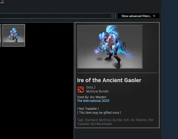 ✧・゚:*✧ Dota 2 Items - Arc Warden Ire of the Ancient Gaoler Bundle (Unopened) ✧・゚:*✧ You Know Value ✧・゚:*✧
