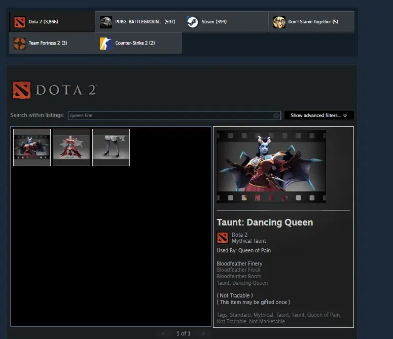 ✧・゚:*✧ Dota 2 Items - Immortal Set with Taunt: Dancing Queen ✧・゚:*✧ Today’s Exclusive ✧・゚:*✧