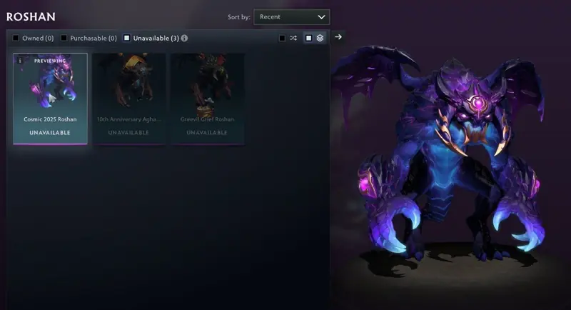 ✧・゚:*✧ Dota 2 Items: Cosmic 2025 Roshan (Legendary) ✧・゚:*✧ Add. Smile. Repeat. ✧・゚:*✧