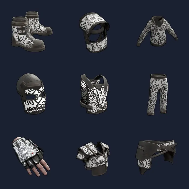 ✧・゚:*✧ Rust Doodle Set MVK + KOFF ✧・゚:*✧ Today's deal ✧・゚:*✧