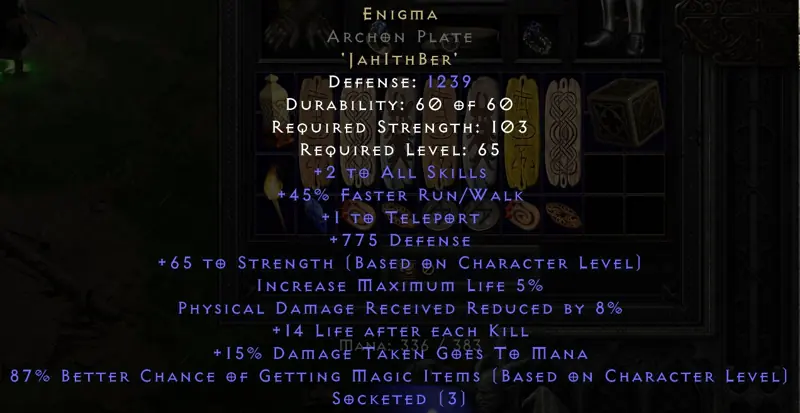 ✧･ﾟ:*✧ Enigma 775def | Diablo 2: Resurrected Body Armor ✧･ﾟ:*✧ No Pressure, Just Value ✧･ﾟ:*✧