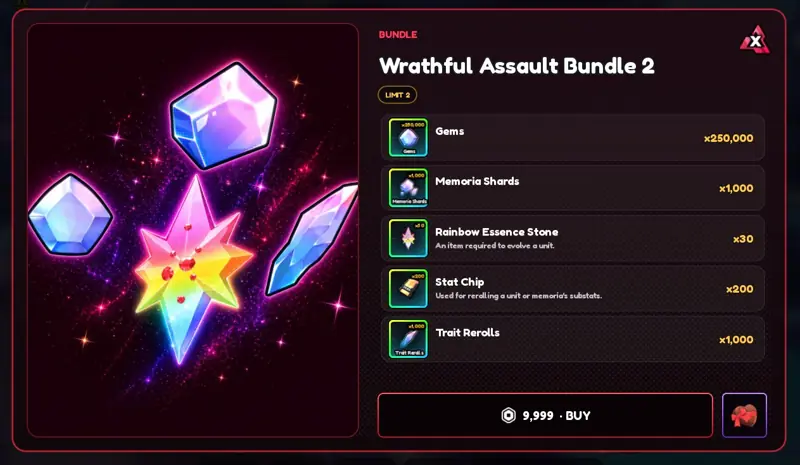 ✧・゚:*✧ Roblox Anime Vanguards - Whathful Assault Bundle 2 Gamepass (Global Gift) ✧・゚:*✧ Your Next-Level Awaits ✧・゚:*✧