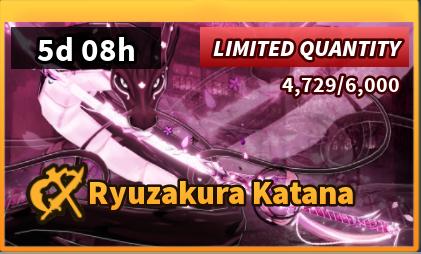 Blade Ball - Ryuzakura Katana【Limited】【3999R】