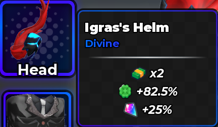 🔥Igras's Helm New Divine Gear - Anime Dice🔥