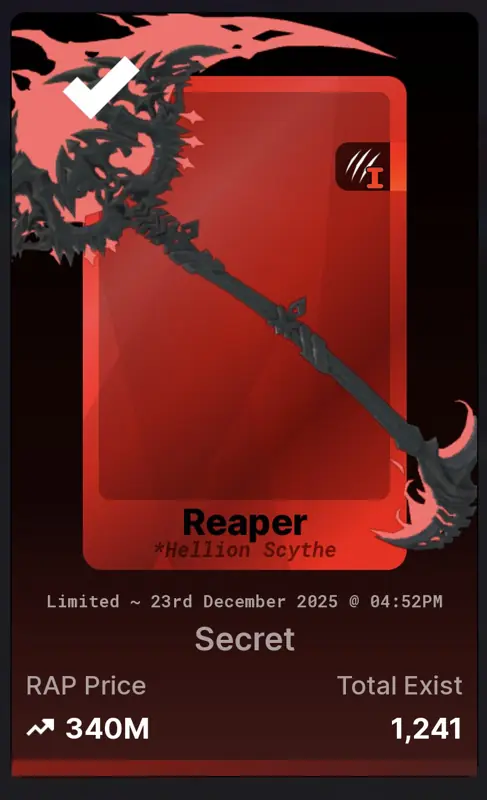 ✧･ﾟ:*✧ Roblox Death Ball Hellion Scythe ✧･ﾟ:*✧ You Had one job...buy ✧･ﾟ:*✧