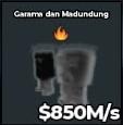 BS12641 Garama and Madundung Phantom 850M/s