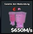 BS12642 Garama and Madundung Candy 650M/s