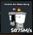 BS12643 Garama and Madundung Yin Yang 875M/s