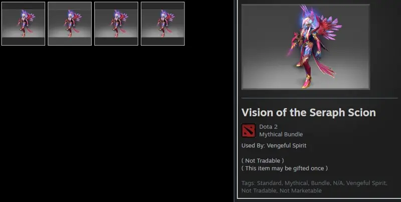 ✧・゚:*✧ Dota 2 Items: Vision of the Seraph Scion (Vengeful Spirit) ✧・゚:*✧ Offer alert ✧・゚:*✧