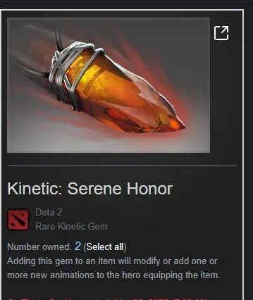 ✧・゚:*✧ Dota 2 Items Kinetic Gem Serene Honor ✧・゚:*✧ Now Live ✧・゚:*✧