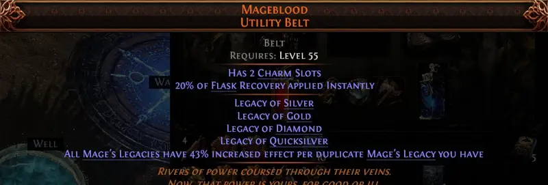 ✧・゚:*✧ Path of Exile 2 Items - Mageblood/ Silver Gold Quicksilver Silver ✧・゚:*✧ Final Farewell Price ✧・゚:*✧