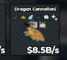 BS12668 Dragon Cannelloni 8.5B/s
